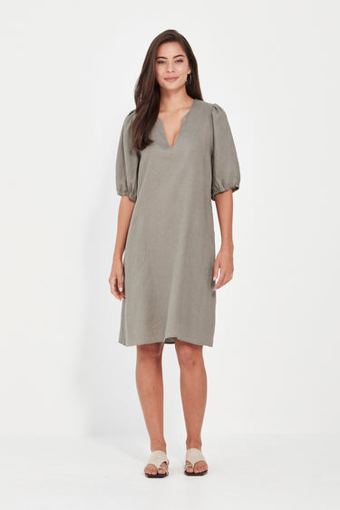 Becky Dress - Thyme - Dress VERGE