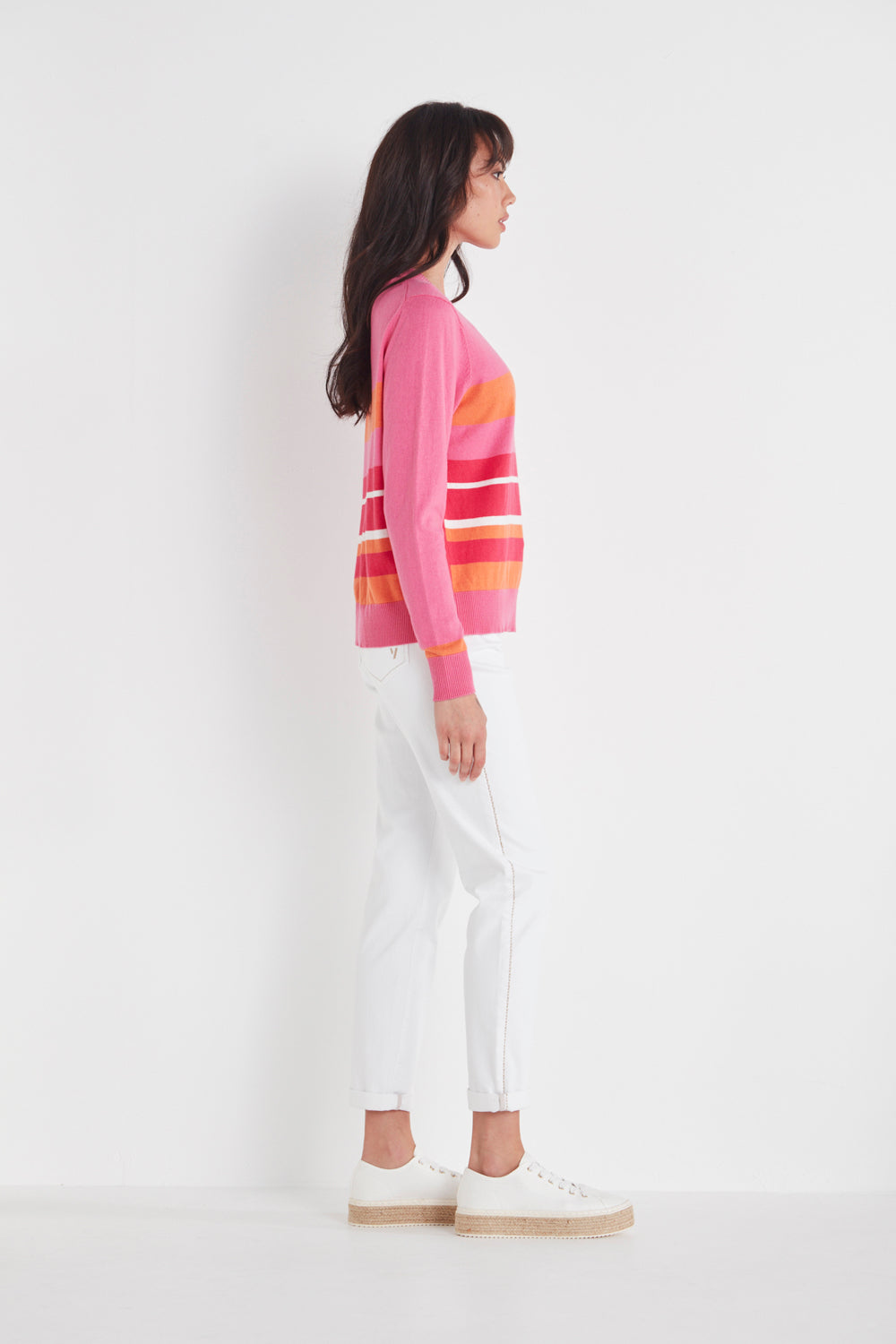 Blair Sweater - Pink Stripe - Sweater VERGE