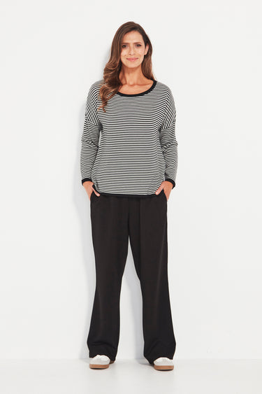 Bonnie Sweater - Black Stripe - Sweater VERGE