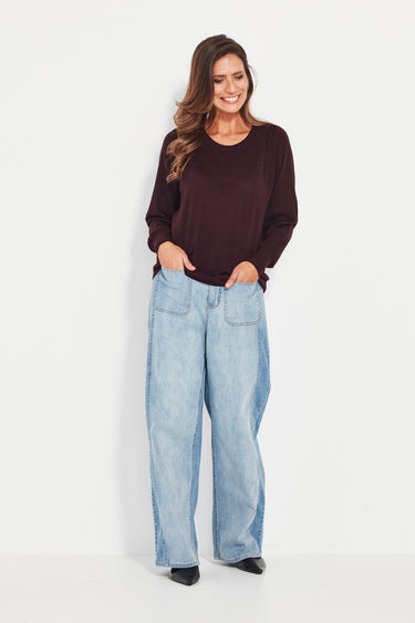 Bronte Sweater - Black Cherry - Sweater VERGE