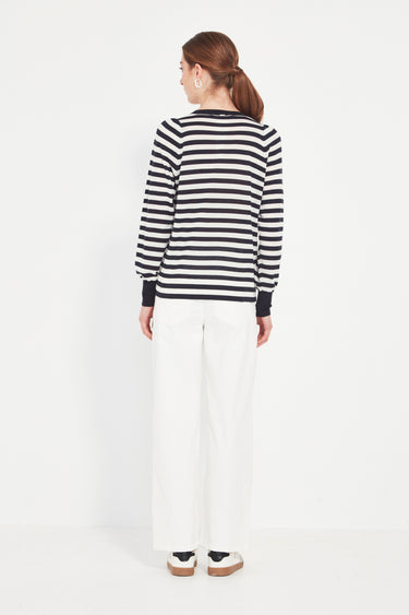 Bronte Stripe Sweater - Ink Stripe - Sweater VERGE