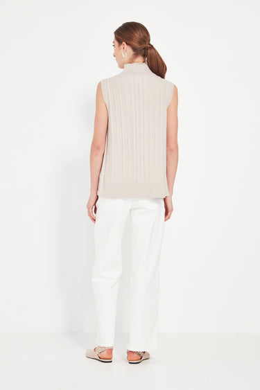 Cherish Vest - Chalk Marle