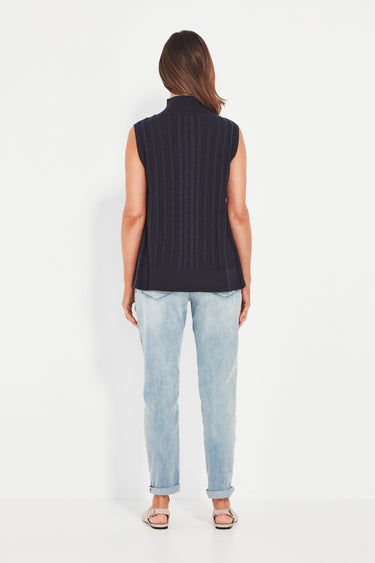 Cherish Vest - Ink Marle