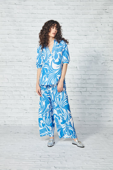 Glide - Baker Pant - Blue Print - Pant VERGE