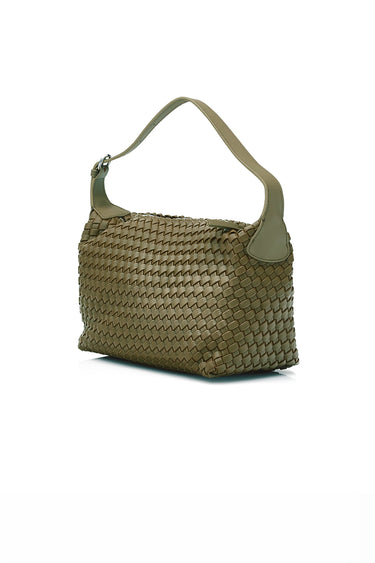 Clara Weave Bag - Military Green - Bags VERGE