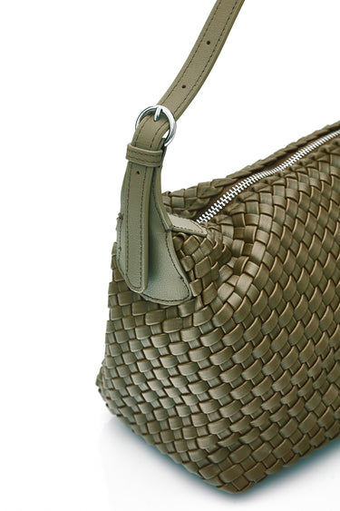 Clara Weave Bag - Military Green - Bags VERGE