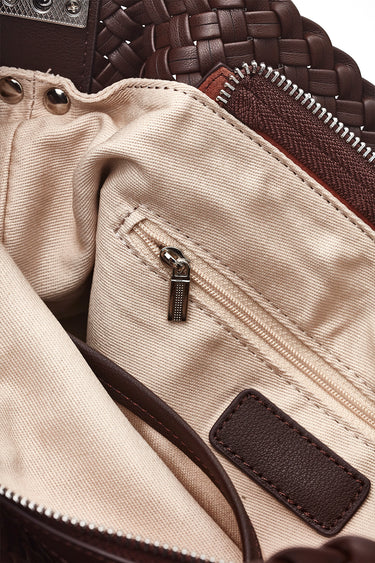Cleo Weave Bag - Coffee - Bags VERGE