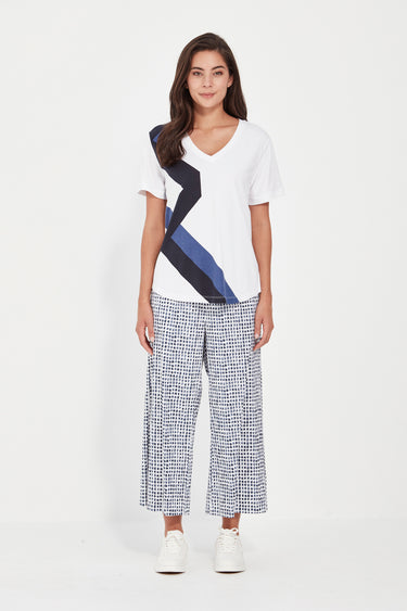 Acrobat Okawa Tile Pant - Denim Print - Pant VERGE