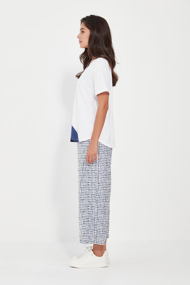 Acrobat Okawa Tile Pant - Denim Print - Pant VERGE