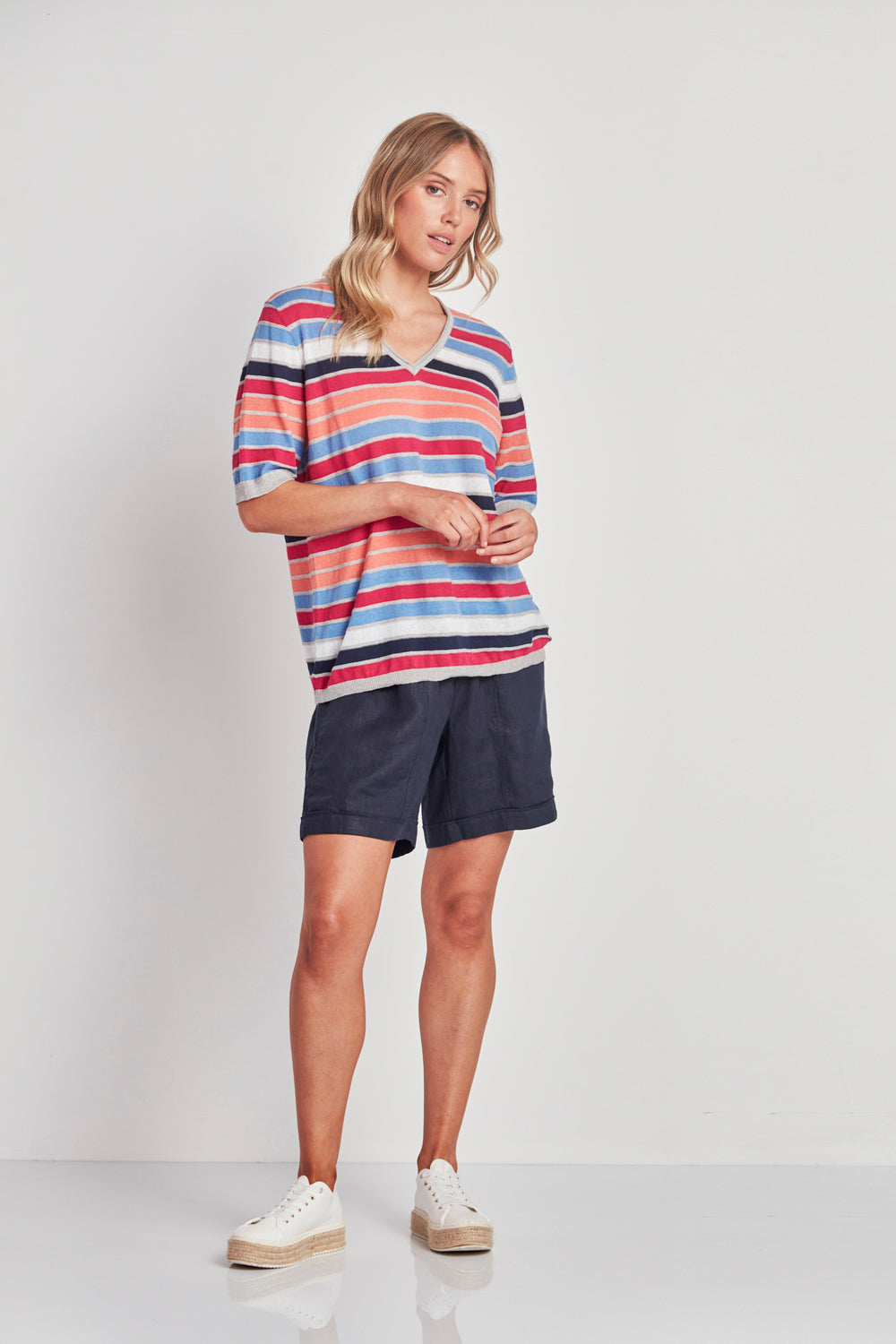 Drift Sweater - Multi Stripe - Sweater VERGE