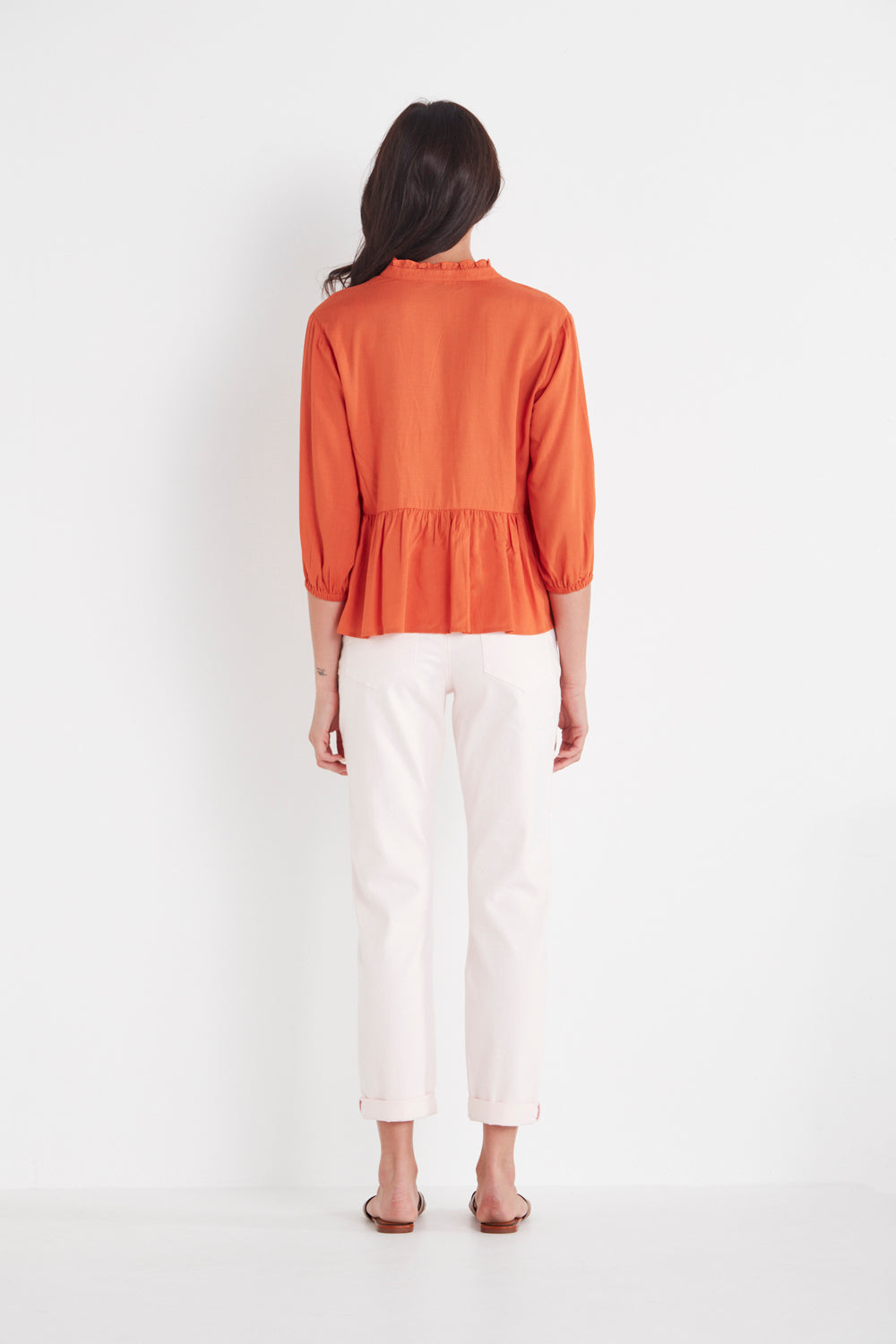 Eliza Shirt - Orange - Shirt VERGE