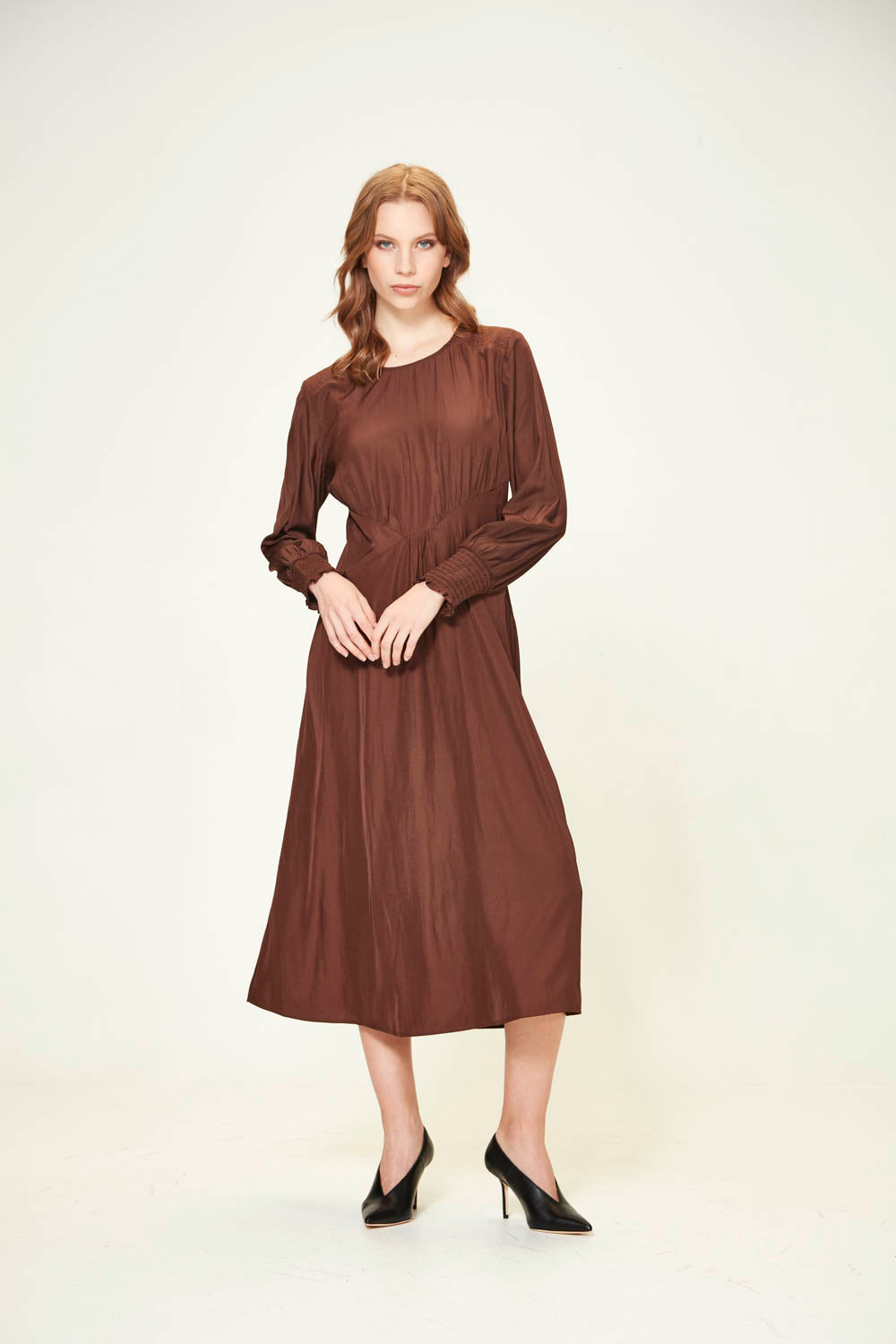Glide by Verge - Harper Dress - Chocolate - Dress VERGE