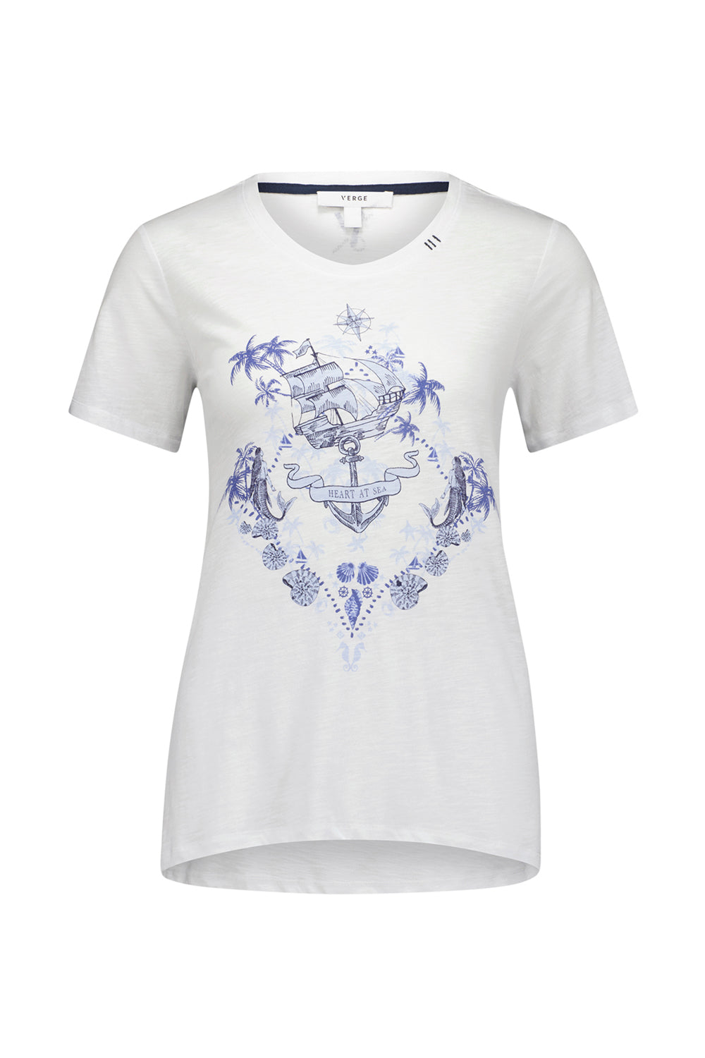 Heart At Sea Top - White - VERGE