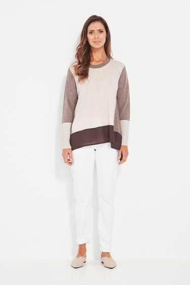 Interact Sweater - Chalk Marle