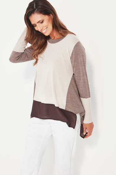 Interact Sweater - Chalk Marle