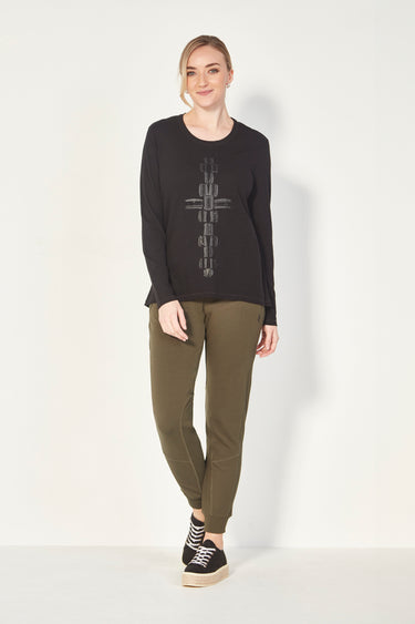 Joss Top - Black Print - Top VERGE