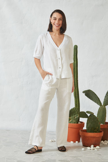 Lindy Top - White - Top VERGE