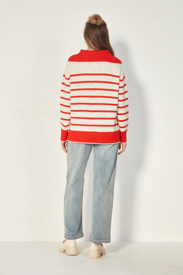 Nevada Sweater - Tangelo Stripe - Sweater VERGE