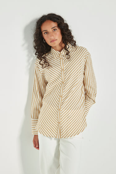 Neve Shirt - Bark - Blouse VERGE