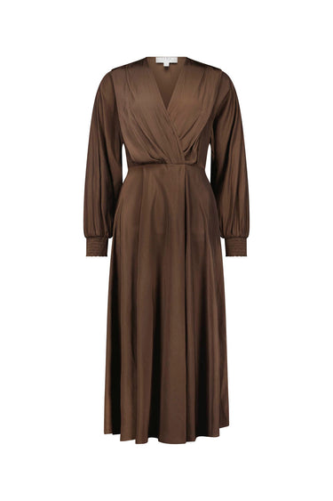 Glide - Rania Dress - Chocolate - Dress VERGE