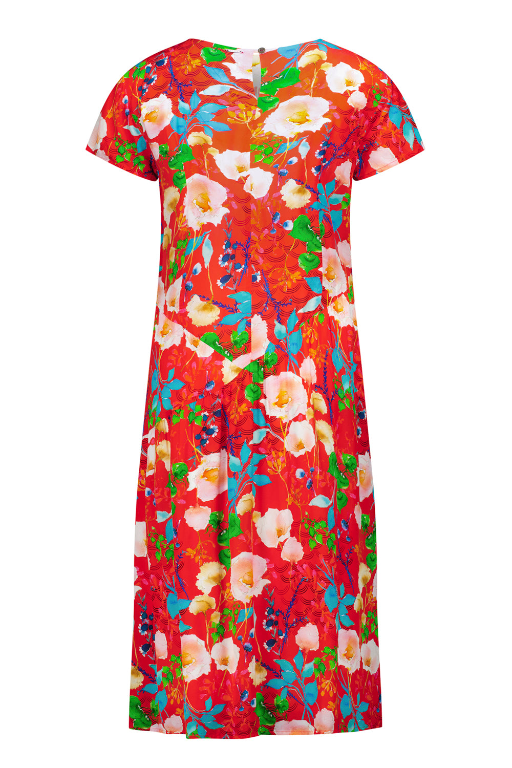 Sakura Dress - Red Floral Print - Dress VERGE