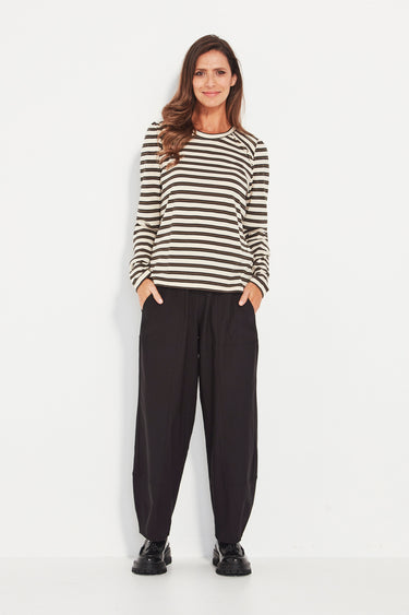 Scatter Top - Olive Stripe - TK VERGE