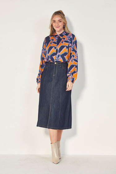 Stevie Skirt - Dark Denim - Skirt VERGE