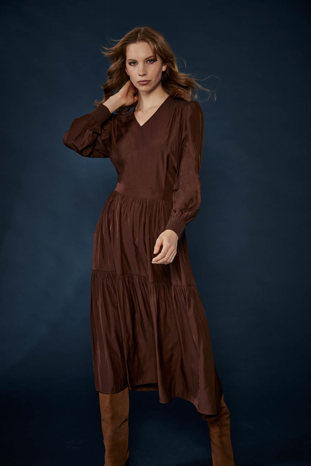Glide by Verge - Tangled Blouse - Chocolate - Blouse VERGE