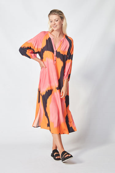 Theme Dress - Coral Print - Dress VERGE