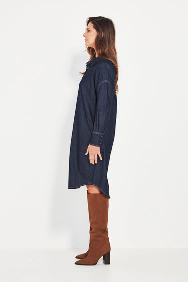 Unit Dress - Dark Denim - Dress VERGE