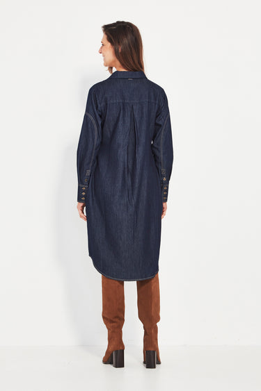 Unit Dress - Dark Denim - Dress VERGE