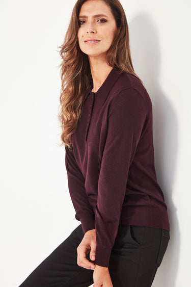 Valley Sweater - Black Cherry - Sweater VERGE