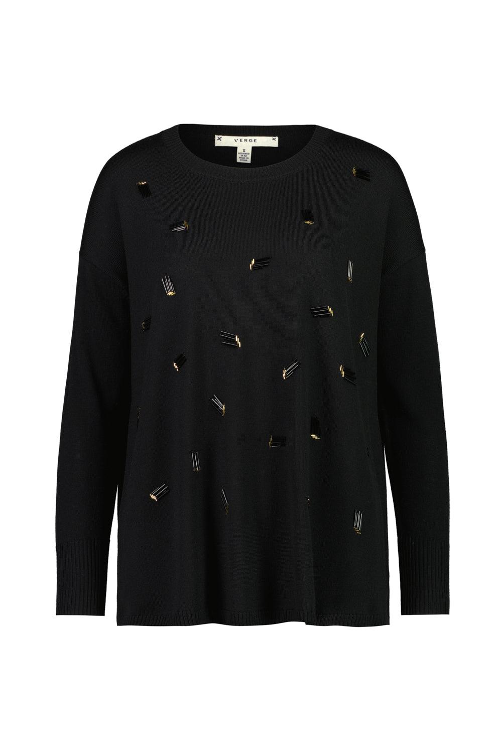 Kemp Merino Sweater - Black - Sweater VERGE