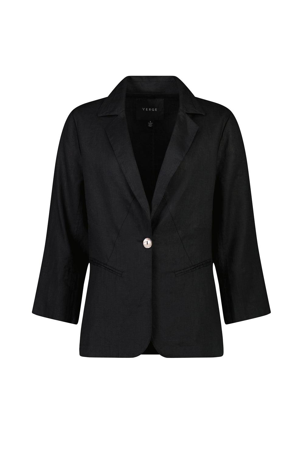 Absolute Linen Blazer - Black - Jacket VERGE