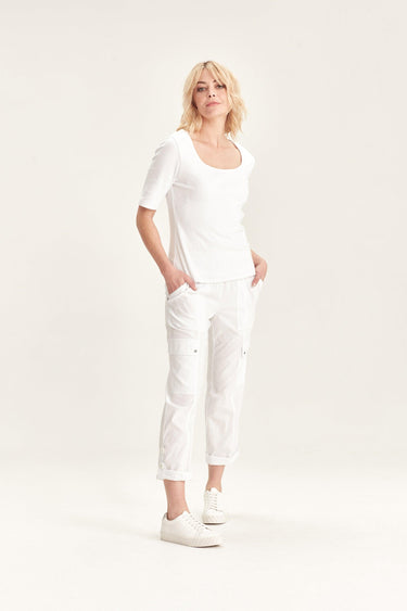 Acrobat Cargo Pant - White - Pant VERGE