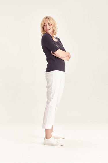 Acrobat Eyelet Pant - White - Pant VERGE