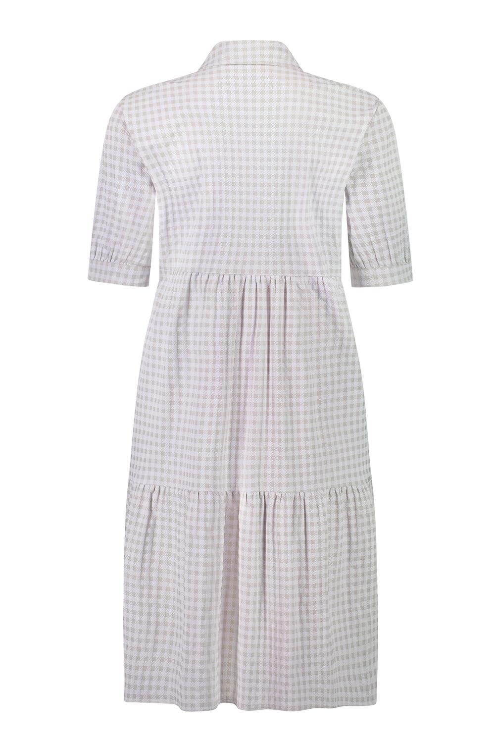 Acrobat Gingham Kirby Dress - Pumice - Dress VERGE
