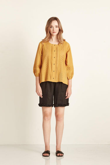 Ruffle Short - Black