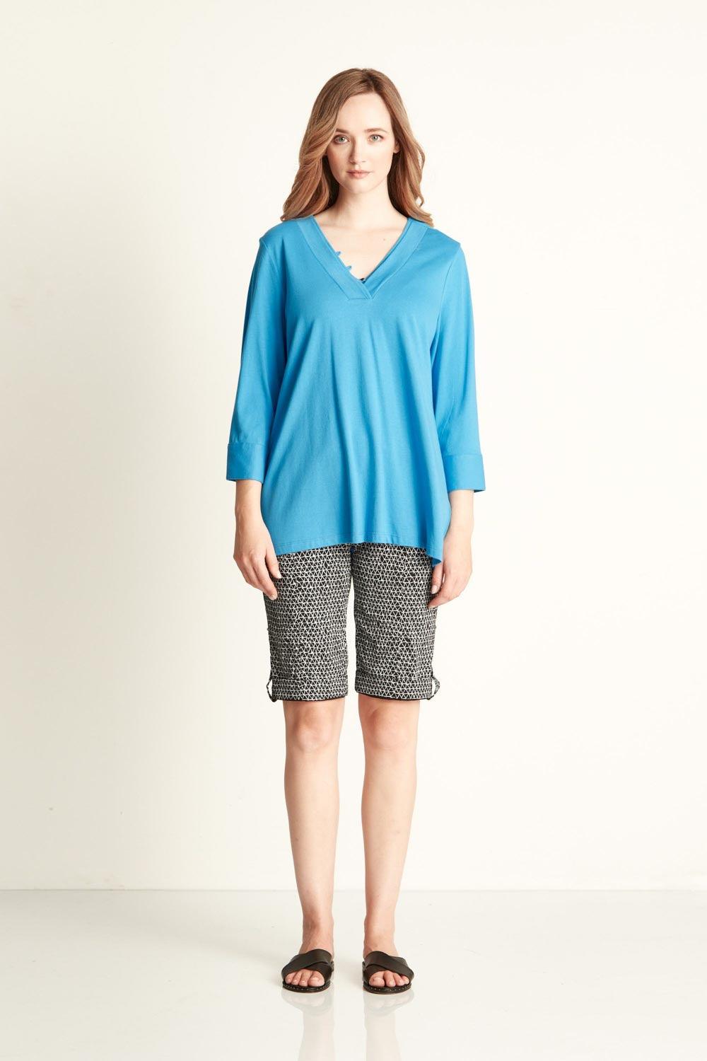 Constance Top - Cove Blue - Tee VERGE
