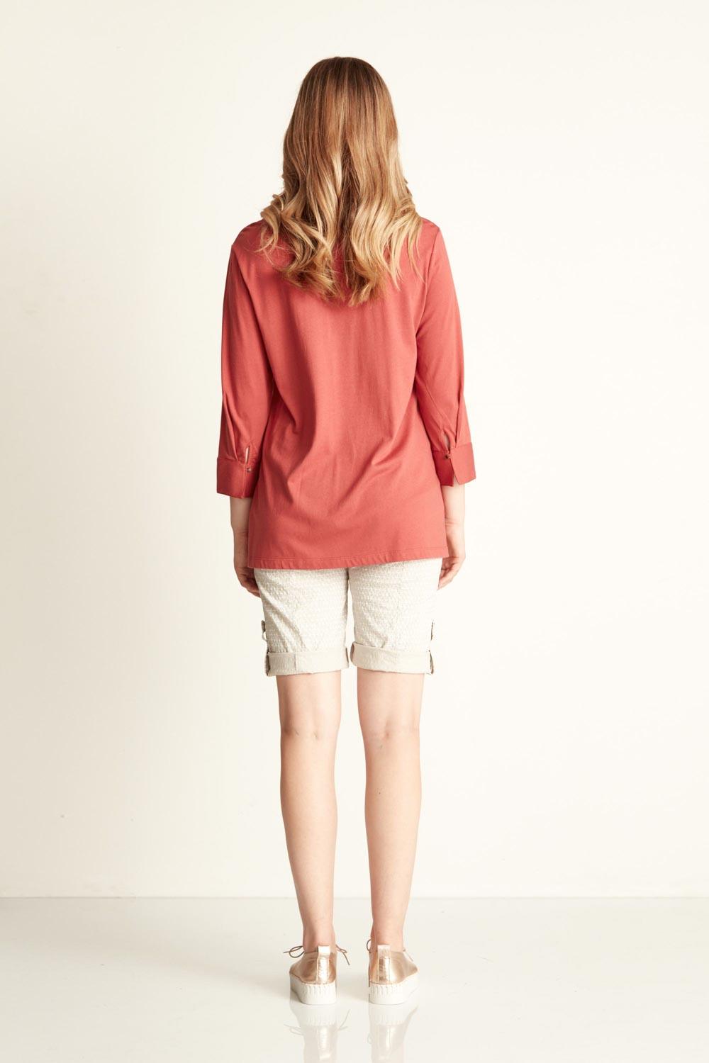 Constance Top - Washed Red - Tee VERGE